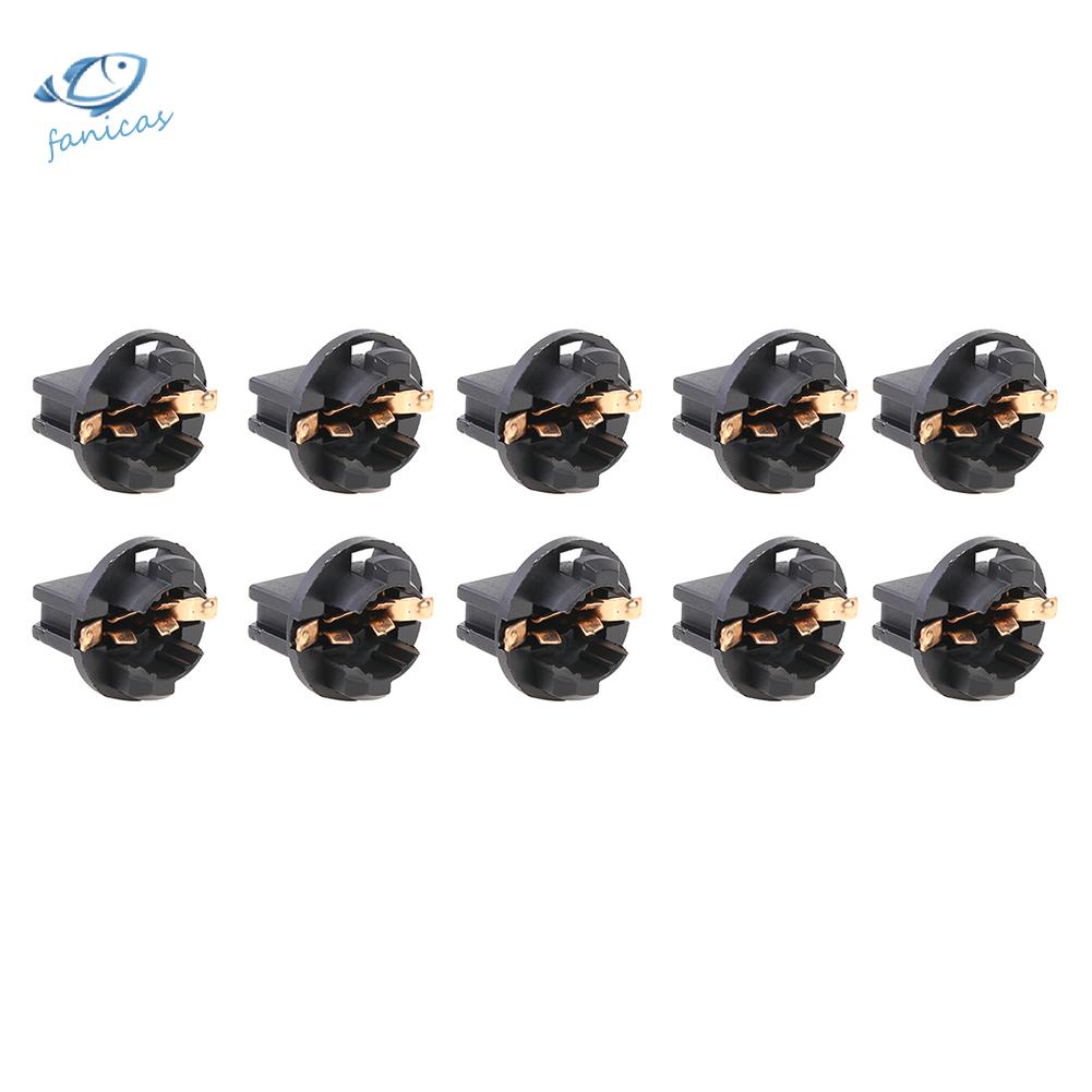Set 10 ổ cắm bóng đèn FANICAS T10 cho xe hơi