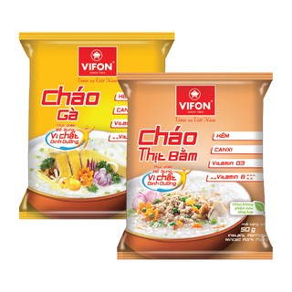 Cháo Vifon Thịt Gà - nấm đông cô - cháo vifon thịt băm 70g