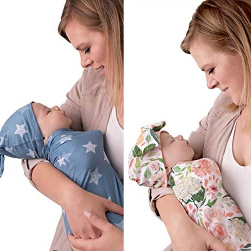 Chăn Quấn Em Bé Mềm Mại Thắt Nút Dùng Khi Ngủ