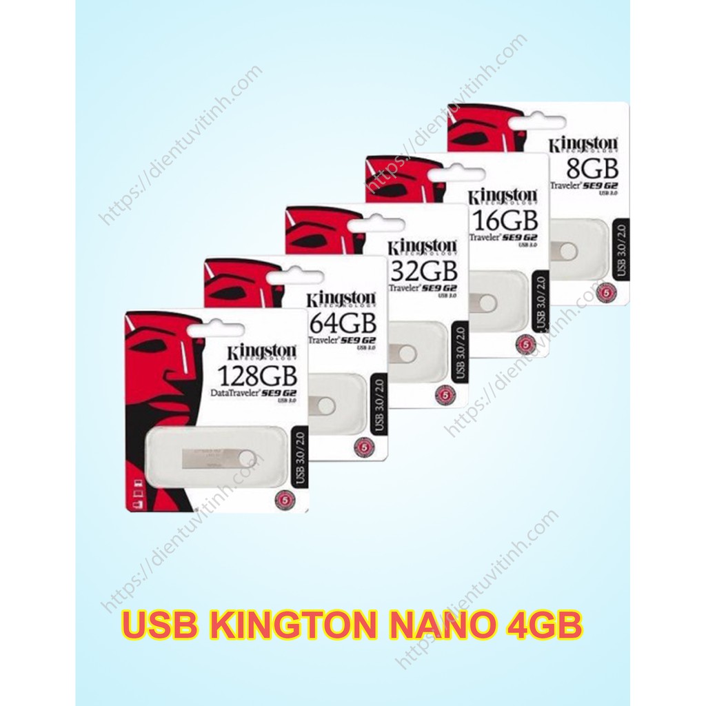 USB Kingston Nano 4GB DTSE9 Móc Khóa