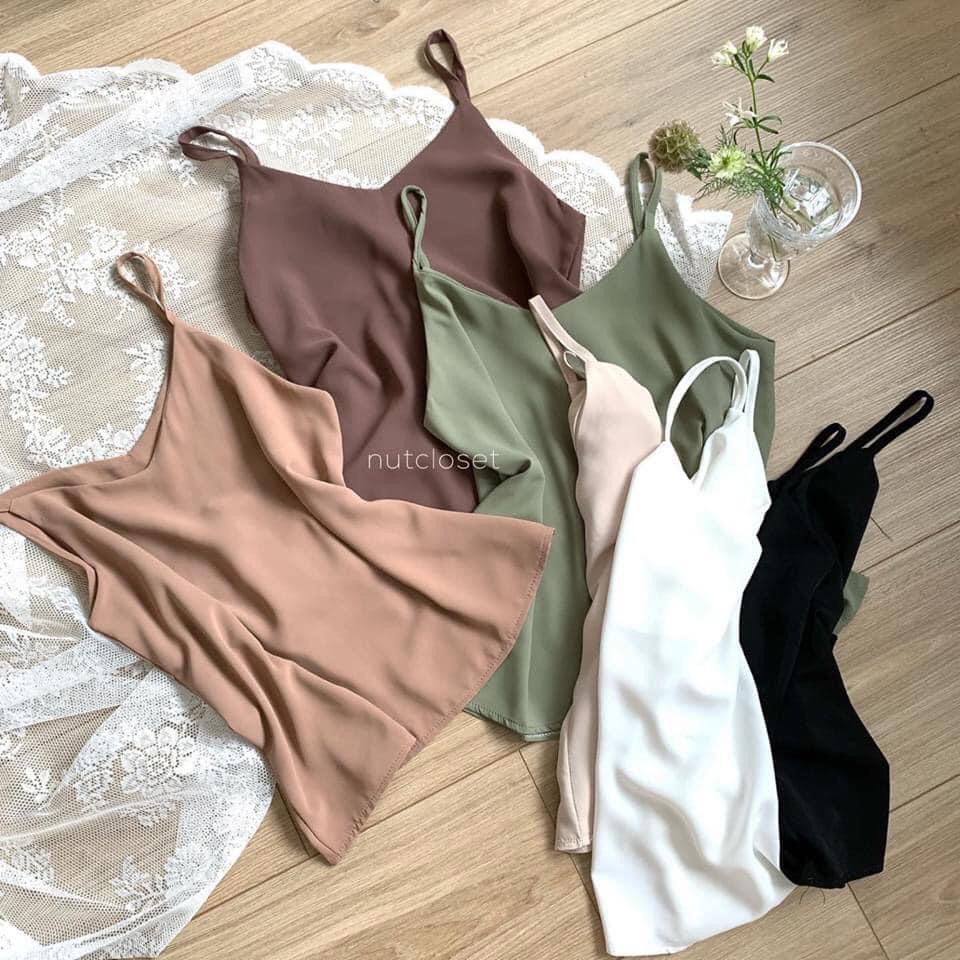 Áo 2 dây basic vintage siêu hot 2020 freesize nhiều màu( kèm ảnh thật ) - CM Shop