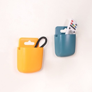 Kệ dán tường để remote, đồ dùng đa năng/ giá đỡ sạc điện thoại có lỗ luồn dây điện hình oval KG999