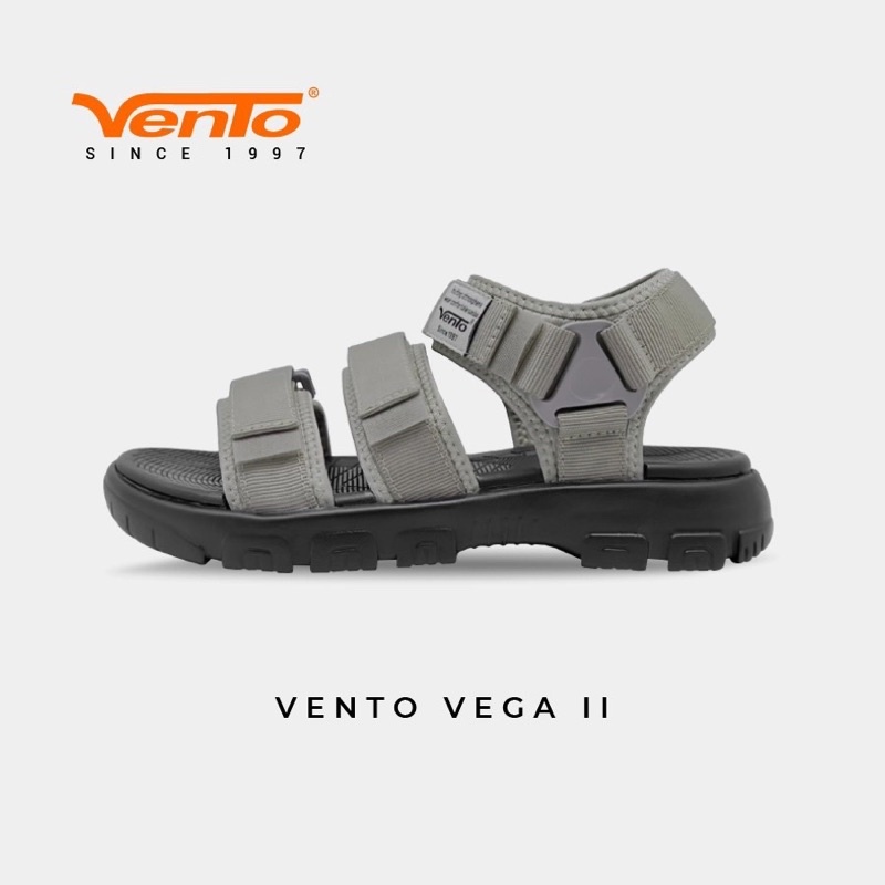 Giày sandal Vento, Giày quai hậu nam nữ 3 quai VENTO VEGA II màu đen, xám