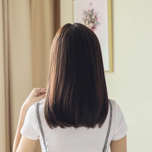 Tóc giả nguyên đầu ❤️❤️ FREESHIP ❤️❤️ nguyên đầu cúp đuôi 35cm