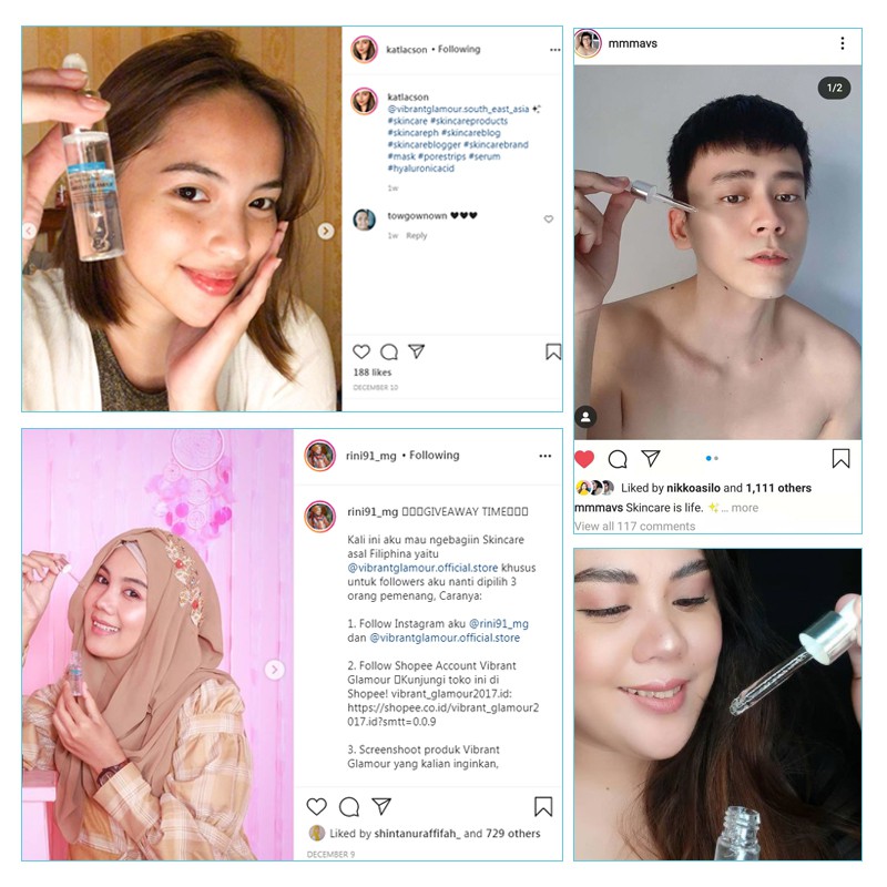 Mặt nạ mắt Hyaluronic Acid Eye Serum Vibrant Glamour phục hồi da làm mờ nếp nhăn xóa quầng thâm 15ml | BigBuy360 - bigbuy360.vn