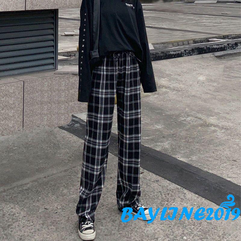 Quần Sọc Ca Rô Lưng Cao Cá Tính Cho Nữ Size S / M / L / Xl / Xxl / Xxxl | BigBuy360 - bigbuy360.vn