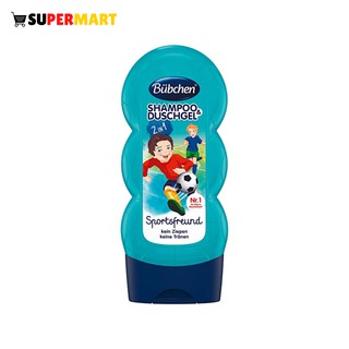 Sữa tắm gội xả Bubchen Kids Shampoo & Duschgel 230ml cho bé trai/gái- Hàng Đức Chính Hãng