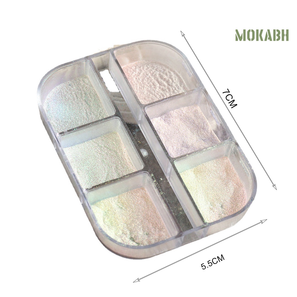 Bột Tráng Gương Lấp Lánh Trang Trí Móng Tay mokabh
