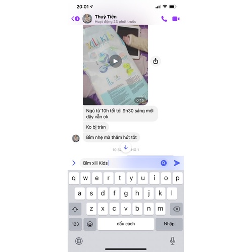 100 cái bỉm dán XILI KIDS size S và M