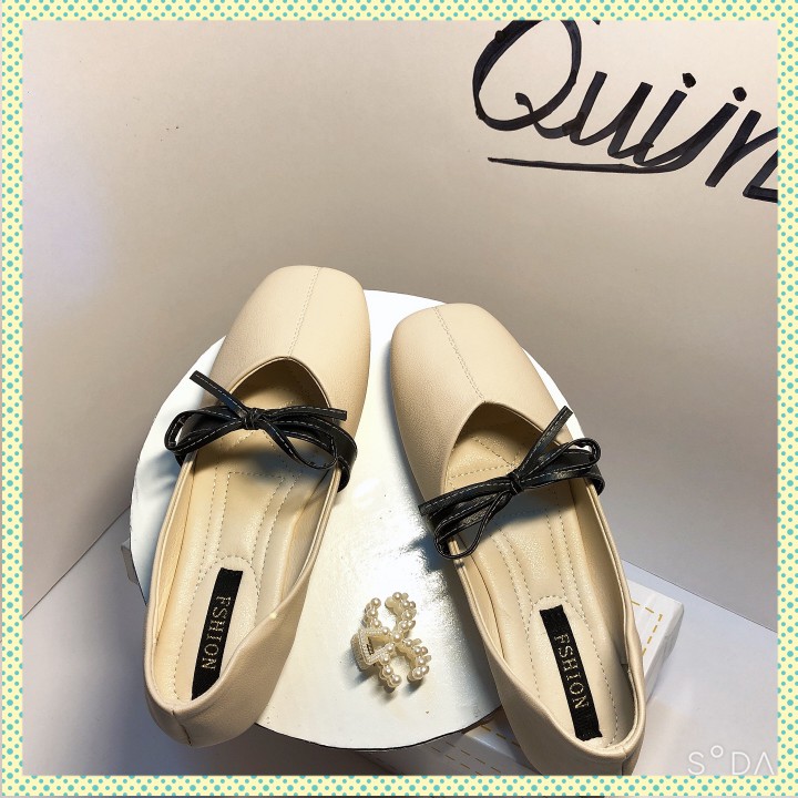 [ 𝒂̉𝒏𝒉 𝒕𝒉𝒂̣̂𝒕 + 𝒗𝒊𝒅𝒆𝒐 ] Giày Búp Bê Nữ - giày nữ đế bệt Thắt Nơ Mẫu Mới 2021. Êm Ái Trên Từng Bước Đi. | BigBuy360 - bigbuy360.vn