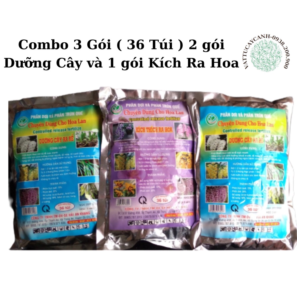 Combo 3 Gói ( 36 Túi ) 2 gói Dưỡng Cây và 1 gói Kích Ra Hoa