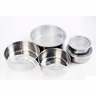 BỘ 5 HỘP INOX ĐỰNG THỰC PHẨM