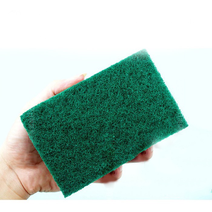 Tấm cước cọ rửa bát chén đĩa màu xanh 3S