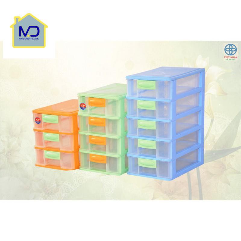 (hot) Tủ nhựa mini 3 tầng, 4 tầng và 5 tầng Việt Nhật - Tủ đựng đồ mini tiện dụng giá siêu rẻ