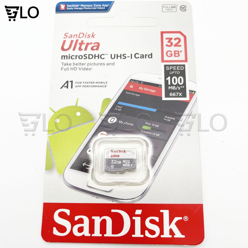 Thẻ Nhớ Chính Hãng Sandisk 32gb Ultra 80mb/S