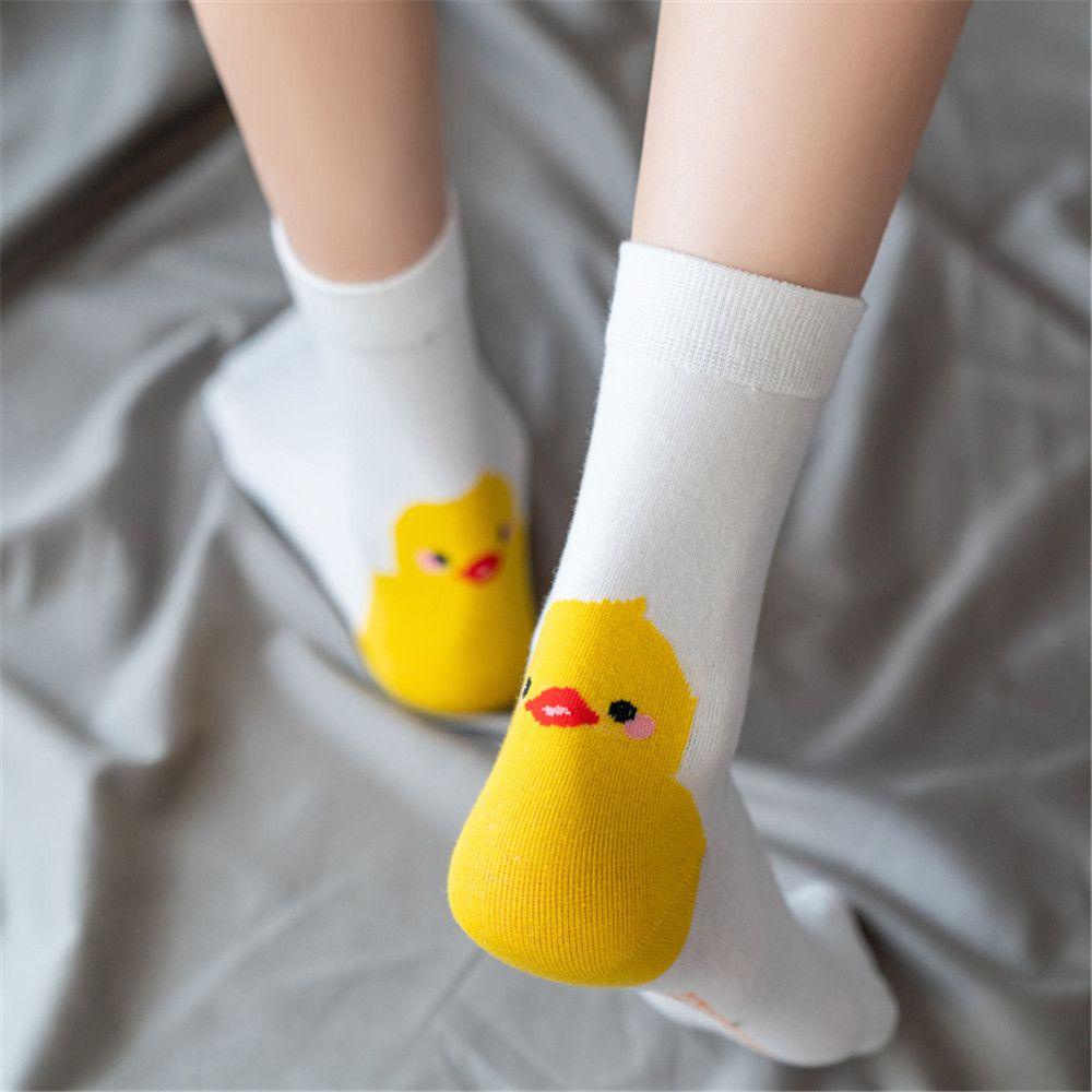 Vớ cotton Thoáng Khí In Họa Tiết Hoạt Hình Phong Cách harajuku mujer kobieta