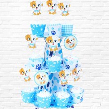 Tem Cắm 12 cái và Tem Quấn Bánh Cupcake 12 cái Nhiều Chủ Đề Phụ kiện trang trí bàn tiệc sinh nhật cho bé happy birthday