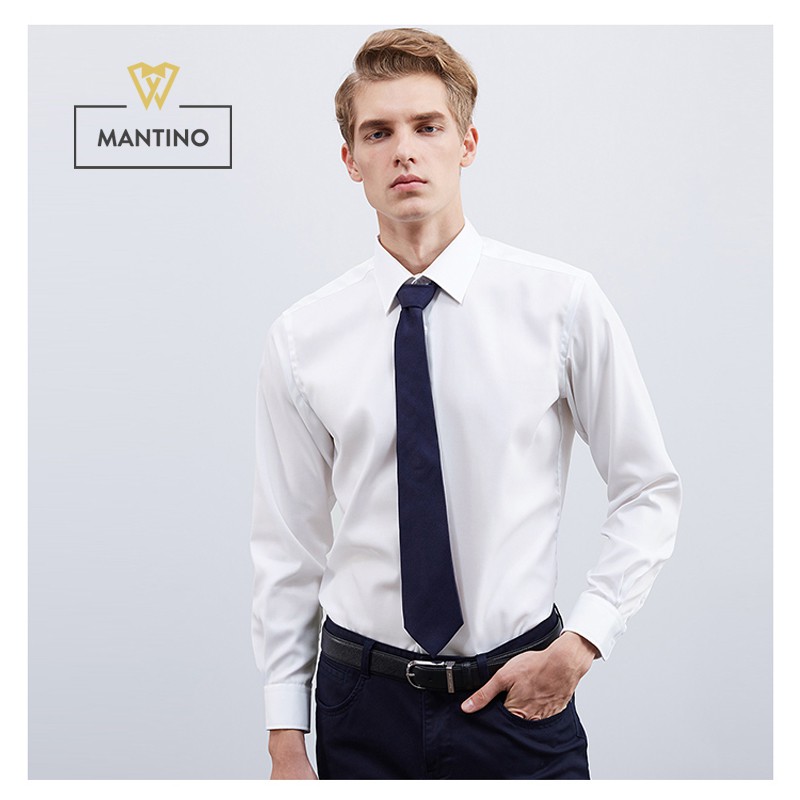 [Mã FASHIONMALLT4 giảm 15% tối đa 30K đơn 150k] Áo Sơ Mi Nam Thiết Kế Regular Fit MANTINO - SM202 | BigBuy360 - bigbuy360.vn