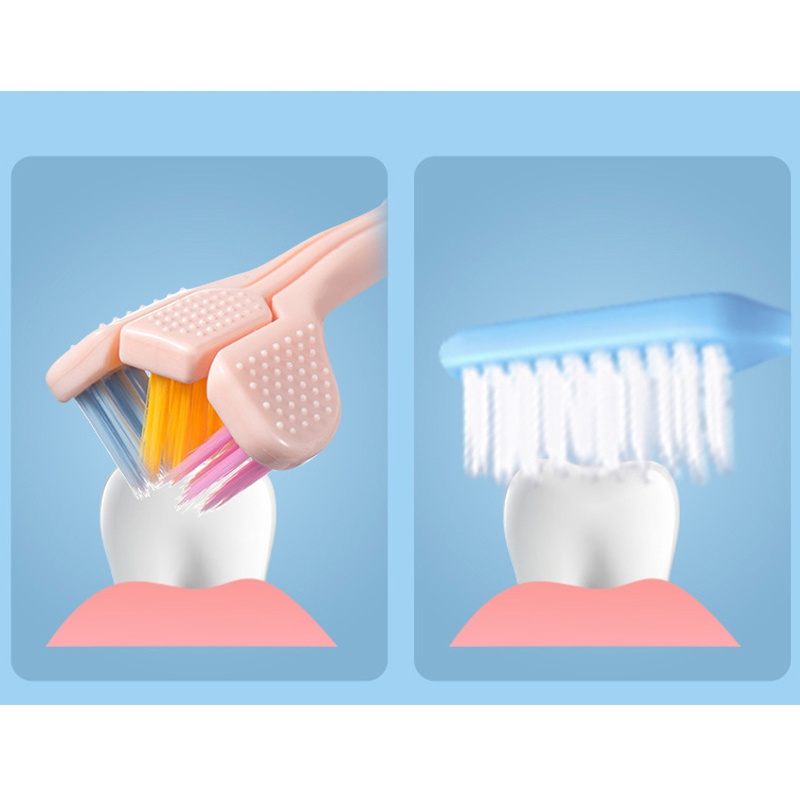 Bàn Chải Đánh Răng Ba Mặt Thân Thiện Với Môi Trường Chăm Sóc Răng Miệng Có Thể Gập Lại YOUYO