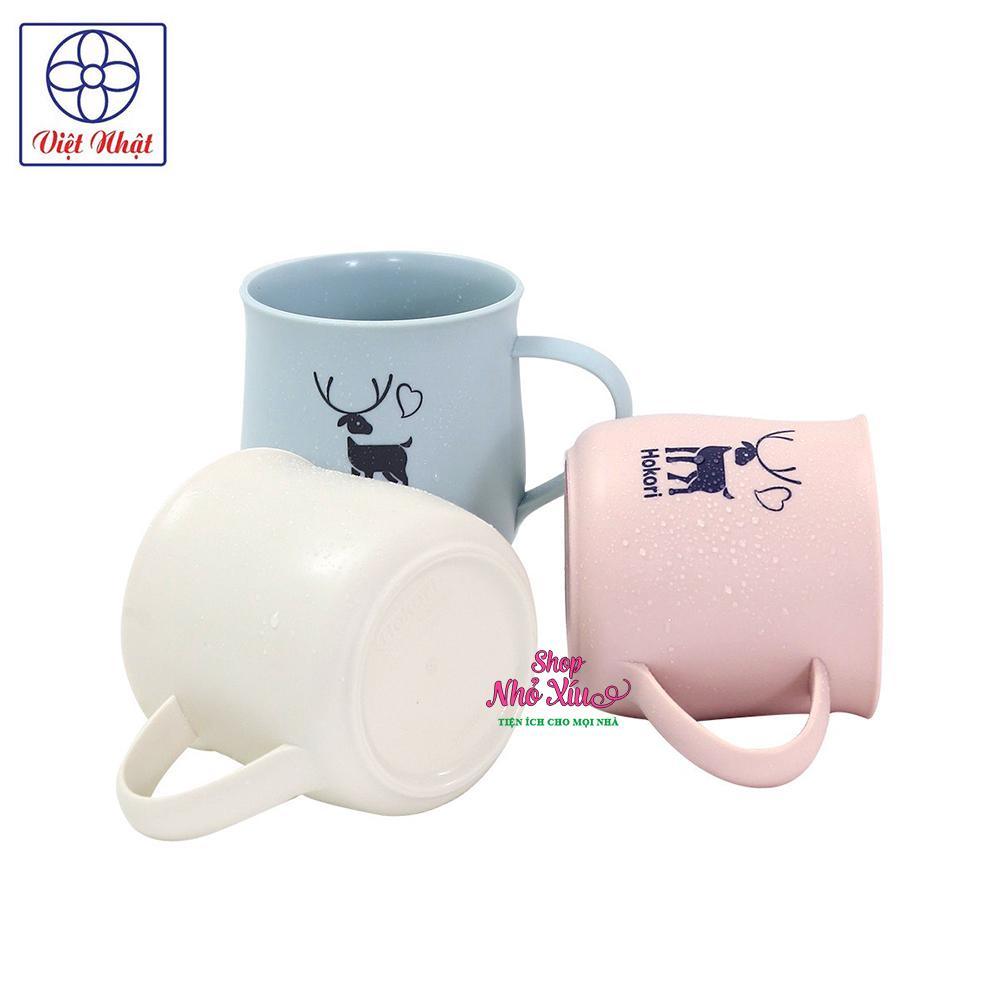 Cốc nhựa bầu HOKORI 350ml 6369 Chất liệu nhựa PP nguyên sinh Tay cầm chống trượt - Ca uống nước HOKORI