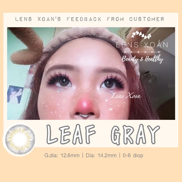 KÍNH ÁP TRÒNG LEAF GRAY ( XÁM ÁNH XANH RÊU)