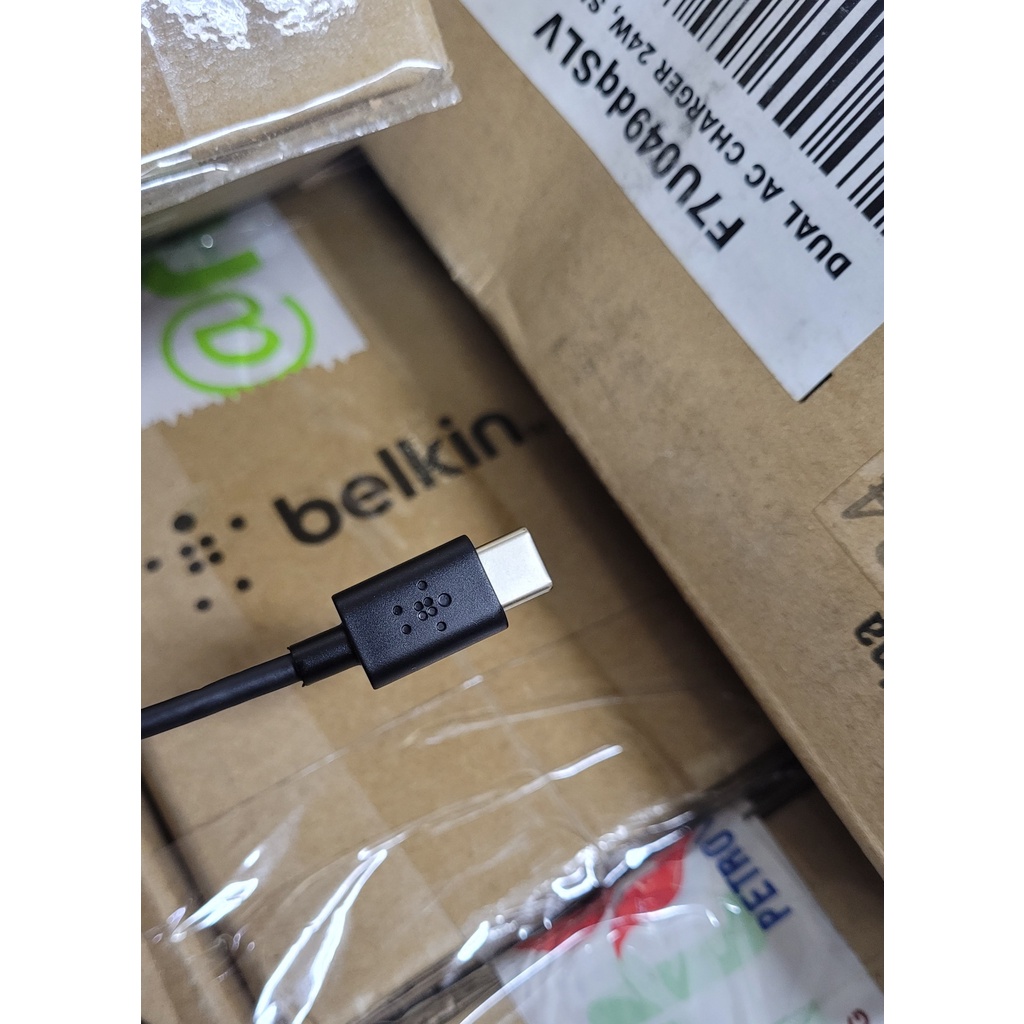 Cáp Ngắn Sạc Nhanh USB Type C - C BOOST↑CHARGE™ Belkin 60W - Vỏ Nhựa PVC - 60CM - Hàng Chính Hãng