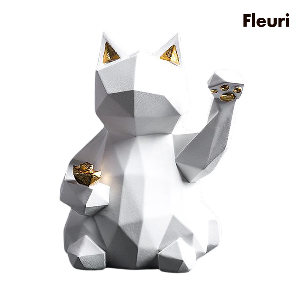 Tượng Mèo May Mắn Trang Trí Nội Thất