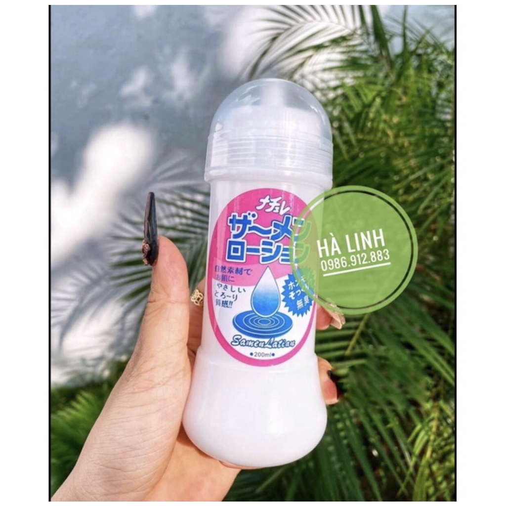 Gel bôi trơn tinh trùng - Nhật Bản 200ml có màu trắng đục giống như màu chất dịch đặc trưng của phái mạnh hưng phấn tăng