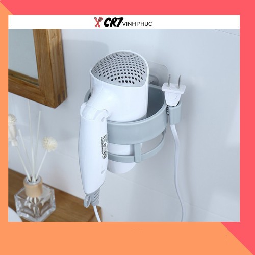 Giá Treo Máy Sấy Tóc Treo Nhà Tắm Dán Tường 88091 SHOP CR7