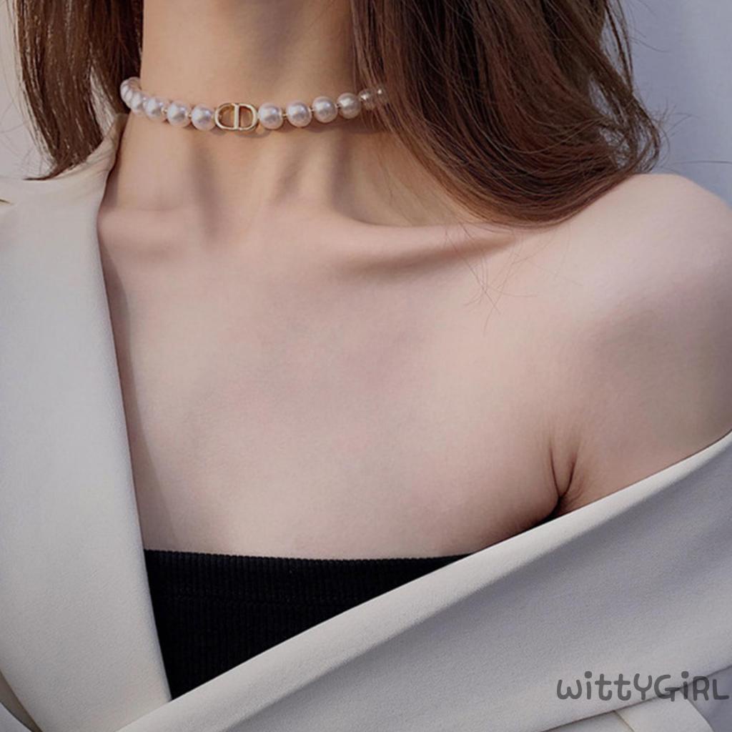 Vòng cổ xỏ hạt tròn thời trang dành cho nữ