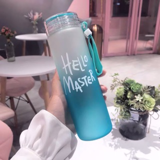 Bình Thuỷ Tinh Hello Master Có Dây Đeo