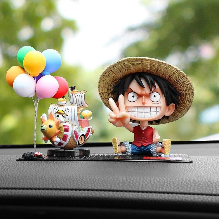 Phụ Kiện Trang Trí Nội Thất Xe Hơi Hình Nhân Vật Luffy Trong One Piece