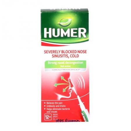 Humer - Dung dịch xịt vệ sinh mũi,  giảm viêm mũi, nghẹt mũi, sổ mũi