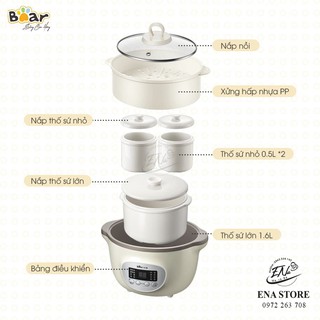 Nồi Nấu Cháo Bear 1,6l