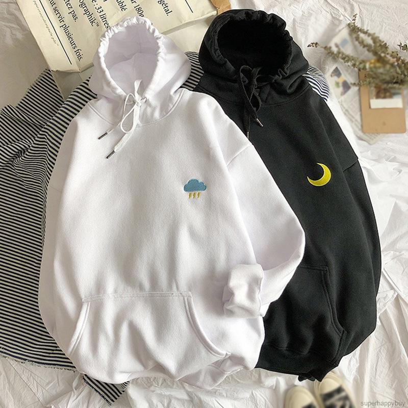 Áo Hoodies Tay Dài Hoạ Tiết Mặt Trăng / Ngôi Sao | BigBuy360 - bigbuy360.vn