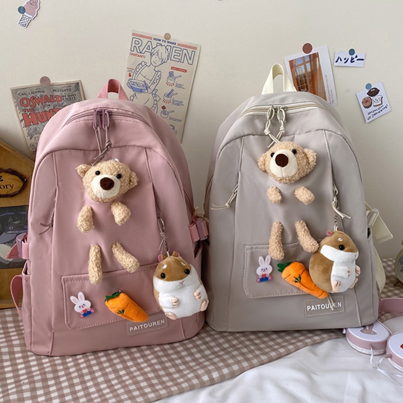 Balo Đi Học Họa Tiết Vui Nhộn Dễ Thương Phong Cách Nhật Bản Cho Nữ