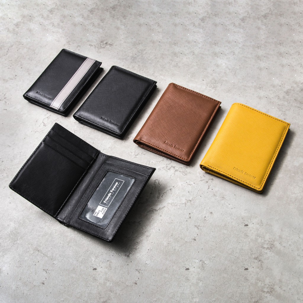 Ví nam da bò cao cấp chính hãng FRIENDS FOREVER Wallet Signature A (5 màu)