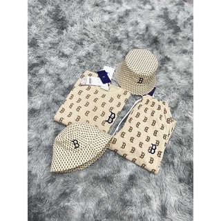 Mũ MLB BOSTON MONOGRAM BUCKET HAT BEIGE