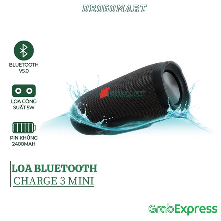 Loa Bluetooth Không Dây Cầm Tay Charge 3 Mini Nghe Nhạc Hay, Hỗ Trợ Cắm Usb Thẻ Nhớ Tf Nhỏ Gọn Giá Rẻ