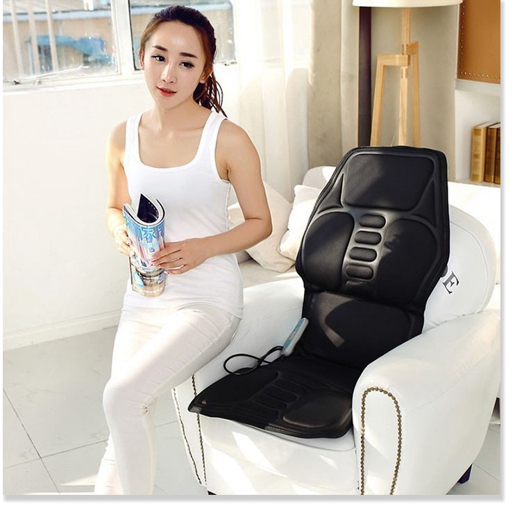 Lót ghế massage 5 vùng nhiều chế độ cao cấp trên ô tô hoặc tại nhà - KD0221