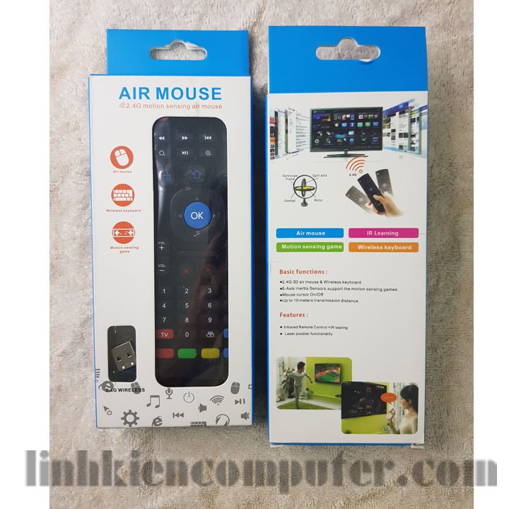 Chuột bay Air Mouse KM900 2020 cho androi tivi box, máy tính, tivi