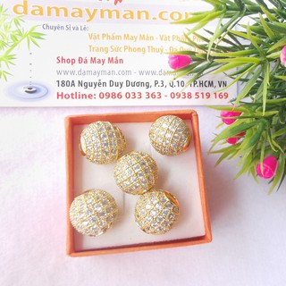 CHARM TRÒN ĐÍNH FULL ĐÁ PHỐI VÒNG CHUỖI TRANG SỨC PHỤ KIỆN NAM NỮ PK557