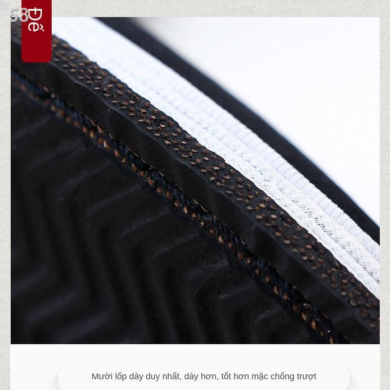 【Mua một cái nhận miễn phí 1) Giày vải Bắc Kinh cũ của nam giới mùa hè mới làm việc đáy lốp không trơn trượt ch