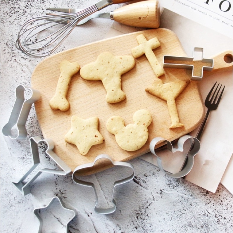 Khuôn nhấn bánh quy cookie/bánh dứa nhiều mẫu