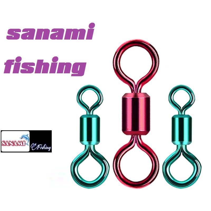 Khóa Link Hình Số 8 Vỉ 15 Chiếc ( 8 ) Sanami Fshing Store -Ma Ní Buộc Trục Câu Đài Câu Đơn Chống Xoắn Cao Cấp PK-2