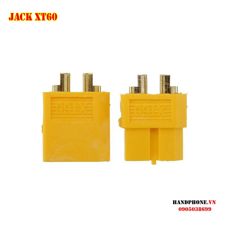 Jack cắm XT60 mạ vàng - Phích nối nguồn điện cho thiết bị điện công suất lớn