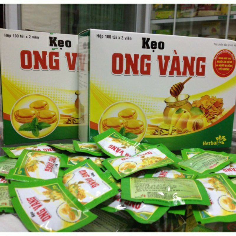 ✅ Kẹo Ngậm Ho Viêm Họng Ong Vàng 20 gói