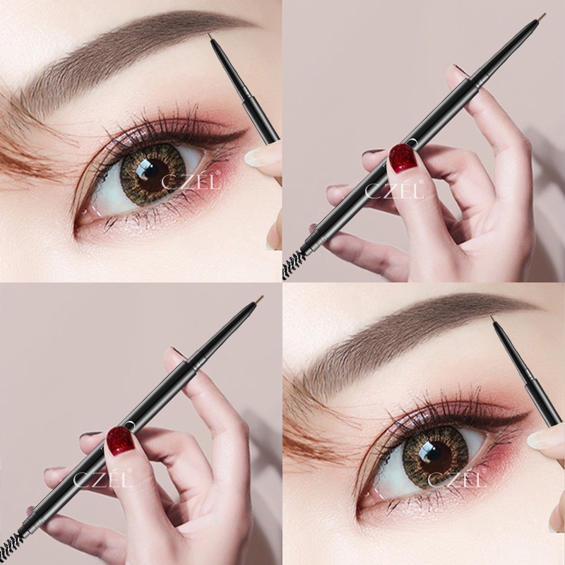 [Hàng mới về] Bút kẻ lông mày  CZEL thiết kế hai đầu xoay tự động chống thấm nước trang điểm lâu trôi