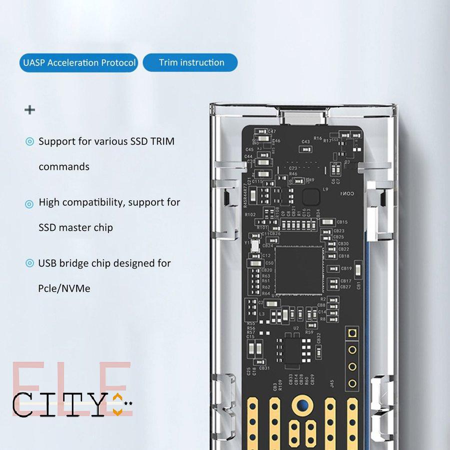 Ổ Cứng Ngoài Tcm2-C3 M.2 Nvme Cổng Type-C Usb 3.1