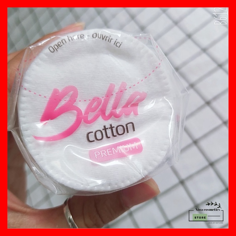 Bông Tẩy Trang Bella 120 Miếng Cotton